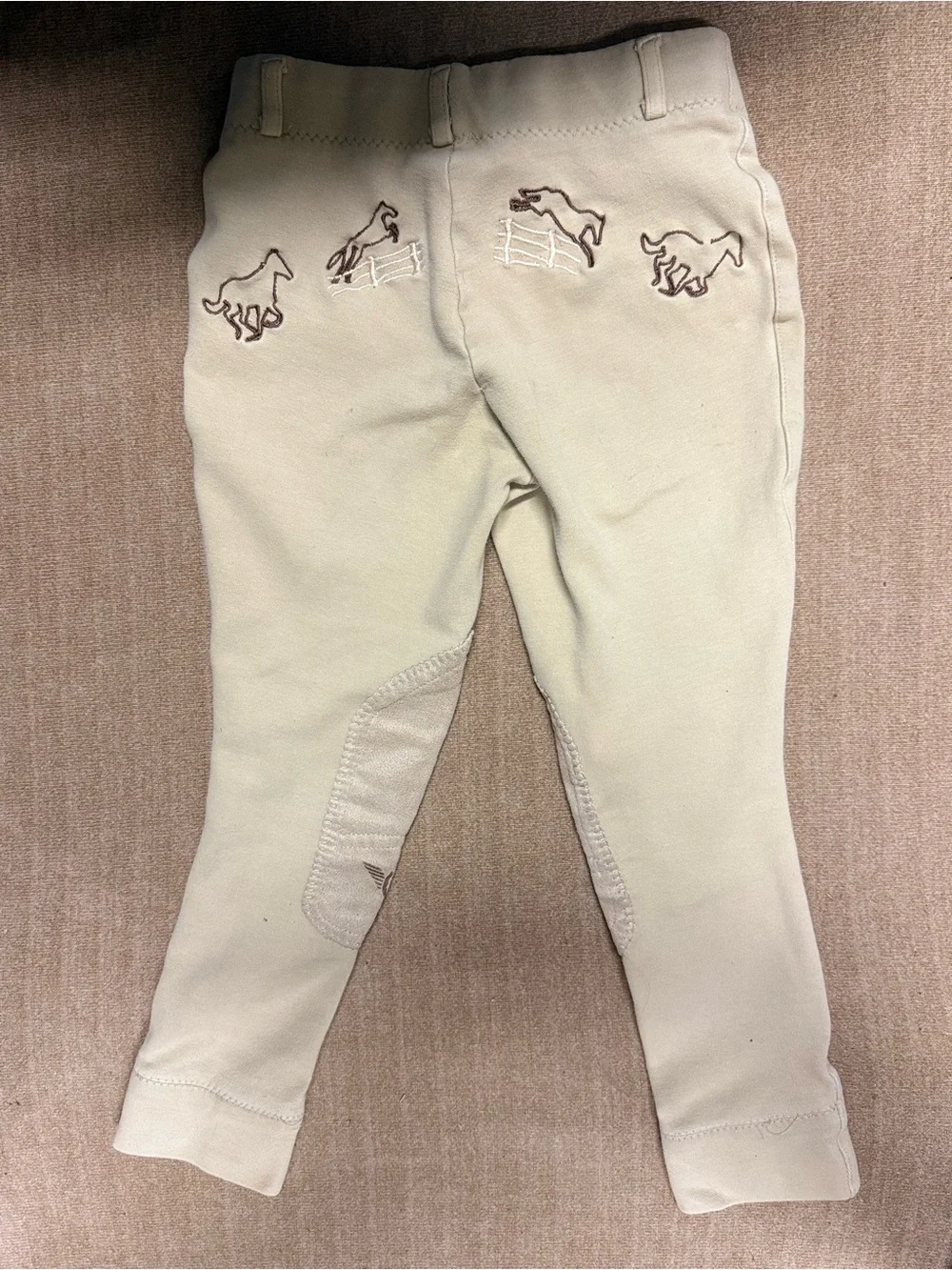 Kids beige Riding Breeches - Stretch Comfort